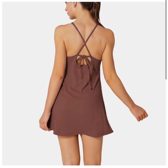 NWT Halara Everyday 2-in-1 Activity Dress-Perfection in Auburn Red - Picture 4 of 11